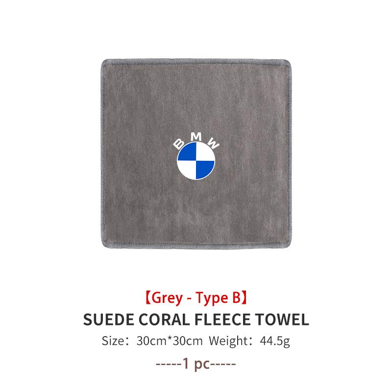 DLCP9 Car Wash Towels Absorbent Quick Dry Streak Coral Velvet Towel For BMW M 1 3 4 5 6 7 Series M3 M6 F01 F02E34 E36 E70 F10 X6 X1