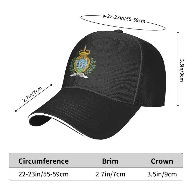 Punk Coat Of Arms Of San Marino Baseball Cap Men Women Adjustable Dad Hat Sun Protection