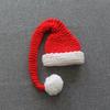 Children's Photography Hat, Baby Photo Long Tail Hat, Baby Hundred Days Modeling Hat Red, Wool Christmas Hat