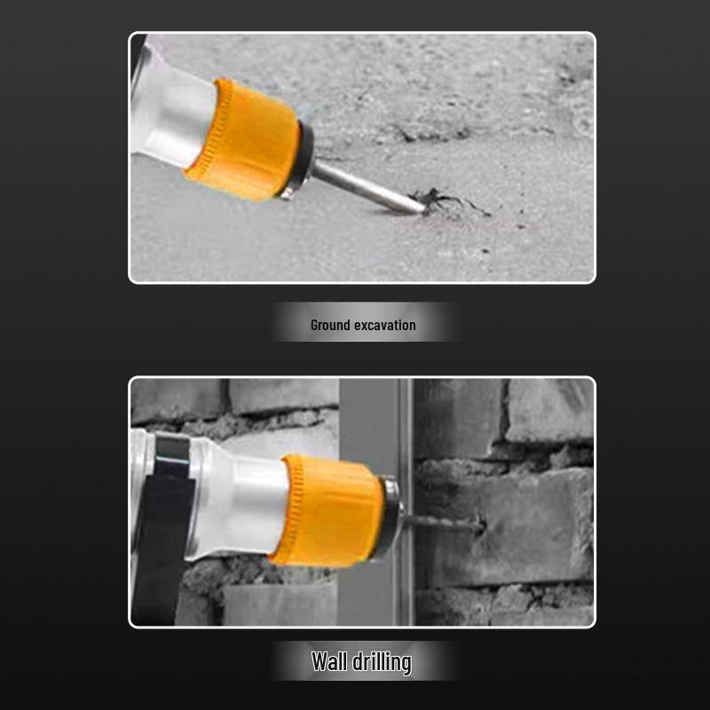 Industrial Grade Electric Hammer Drill: Multi-Functional, High-Power, Household Impact Drill with Safety Clutch for Concrete