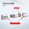 Press-fit Equal Diameter 1216 Aluminum-Plastic Pipe Fittings for Underfloor Heating - Copper Quick Connect