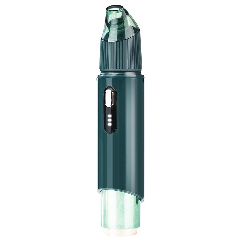 Portable High Battery Life Blackhead Remover: Home Beauty Device for Oil and Blackhead Removal. зелёный