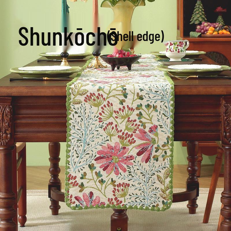 Jacquard Table Runner: Pastoral Dining & Coffee Table Cover