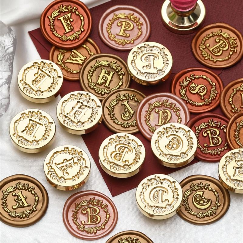Capital A Sealing Wax Stamp Letter Series Wax Seal Stamp for Cards Scrapbooking Wedding Invitations Metal Seal Stamp