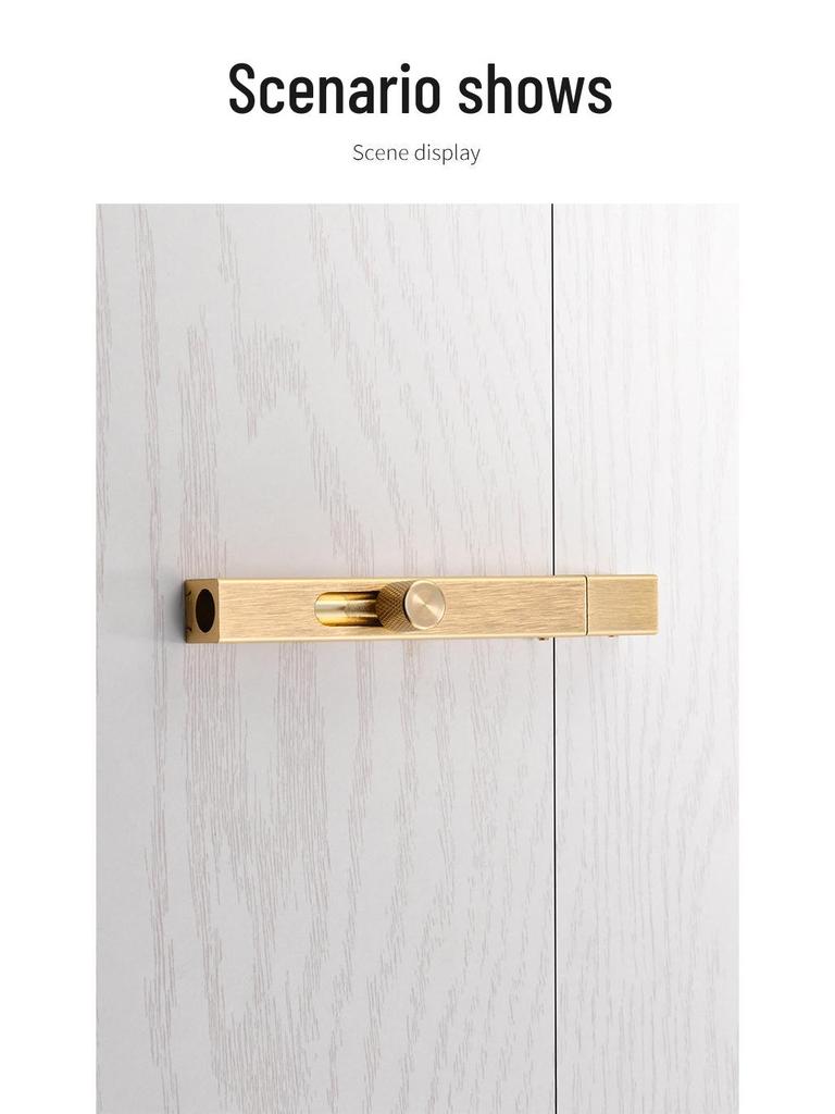 No-Drill Bathroom Door Latch: Simple Lock for Toilet & Sliding Doors