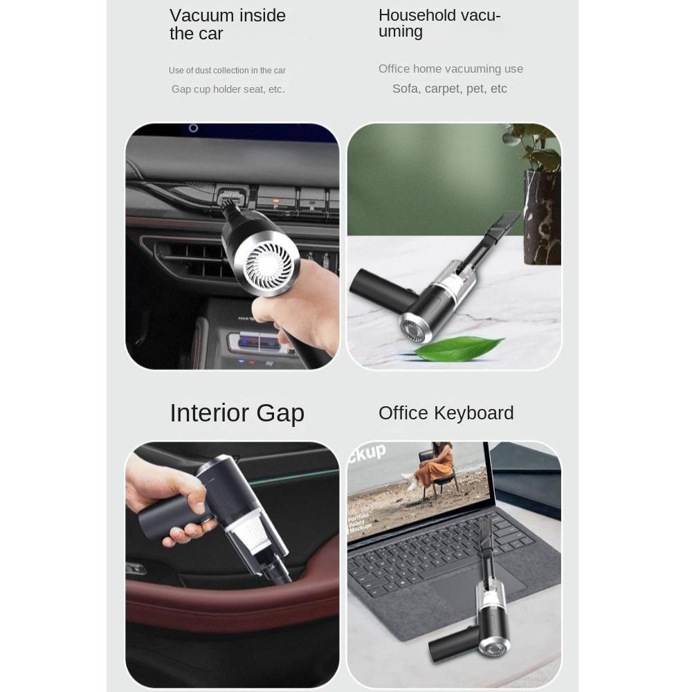 3 in 1 Car Cleaning Tool Wireless Sofa Cleaner Portable Vacuum Cleaner  for Home Vehicles Office
