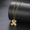 Cazador Stainless Steel Flower Pendant Necklace for Women Gold Color Jewelry 2026 Trend Chain On The Neck Birthday Gift
