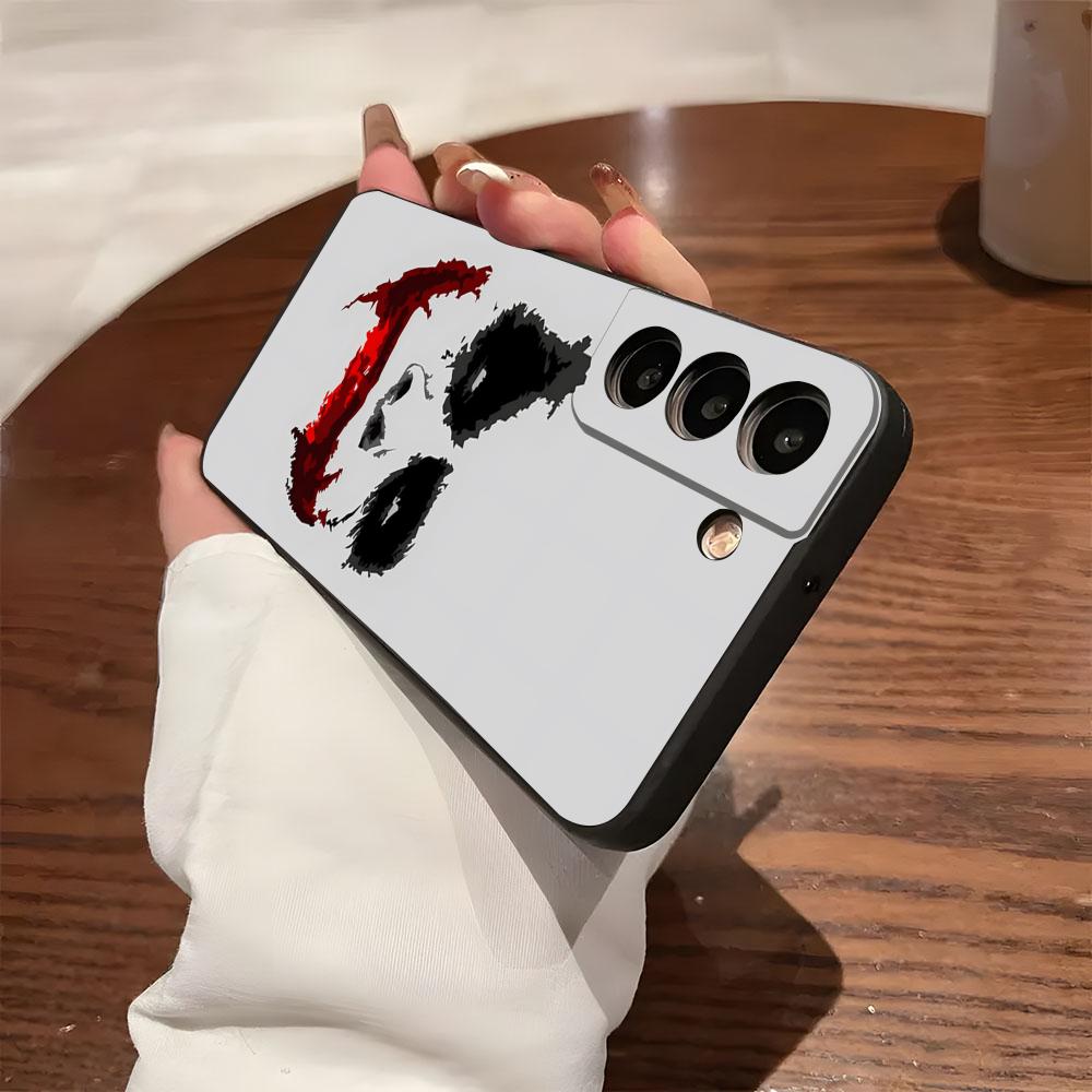 Happy F-Face J-Jokers Phone Case For Samsung S26 S25 S24 FE S23 S22 S21 Plus S20 Ultra Note20Ultra Black Soft Shell