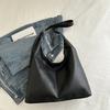 Simple Style Faux Leather Tote Bag for Women Large Capacity Bucket Shoulder Handbag
