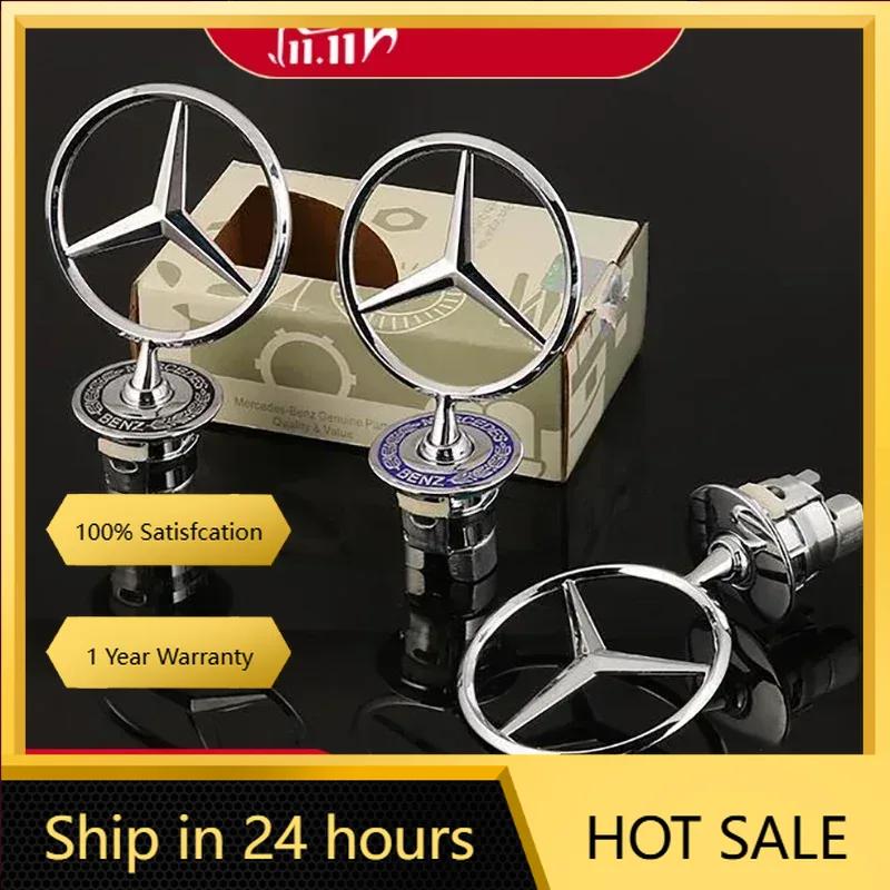 New For Mercedes Benz Zinc Alloy Car Front Hood Emblem Badge Accessories For Mercedes Benz AMG W213 W223 W240 W212 W222 W221 W21