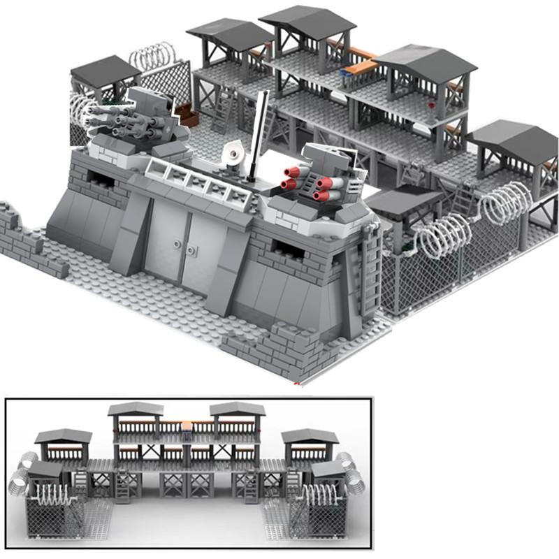 Linyi Toy Unisex High-Quality Ww2 Army Style High-Quality Battlefield High-Quality Army High-Quality Battery High-Quality Fortress High-Quality Sentry High-Quality