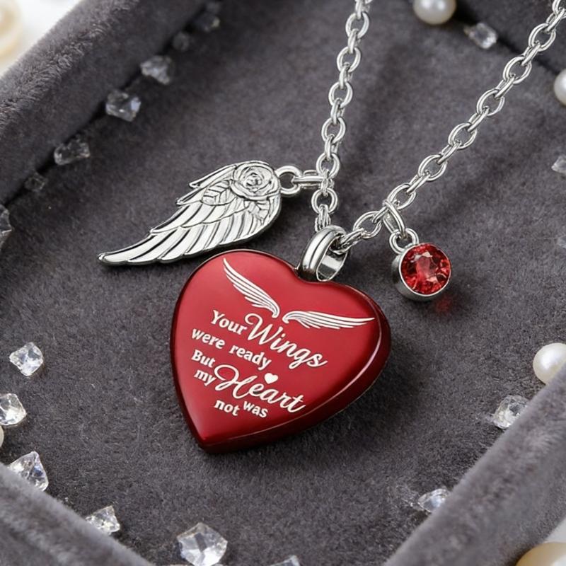 Sentimental Pet Memorial Pendant Necklace for Departed Pet Loss Remembrances Cremation Jewelry for Emotion Suport