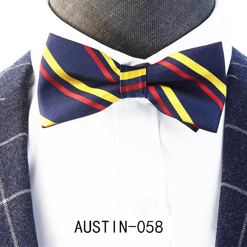 Men's Jacquard Bow Tie & Boutonniere Set for Weddings
