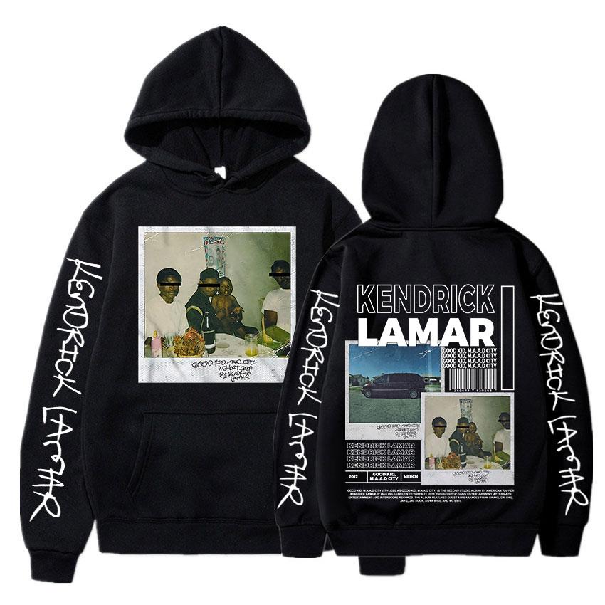 Rapper Kendrick Lamar Good Kid Hoodie Men Women's Hip Hop Rap Style Music Album Hoodies Sweatshirts Oversized Fashion Streetwear