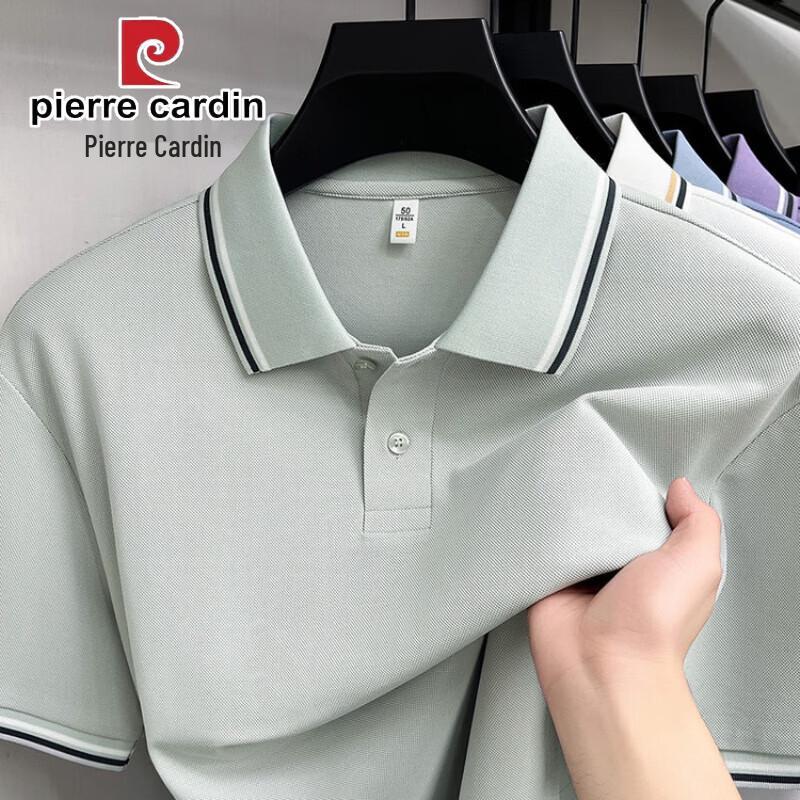 

Мужская рубашка-поло Pierre Cardin из смесовой ткани (шелк, лен, хлопок) XL