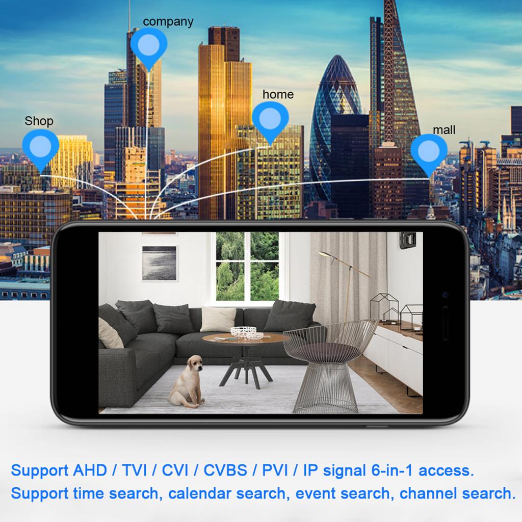 Professional 1080P 8CH AHD/IPC DVR Digital Video Recorder Support for ONVIF CCTV Security System