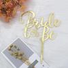 Silvery Glitter 'Bride To Be' Cake Topper - Perfect For Bridal Showers, Engagements & Bachelorette Parties