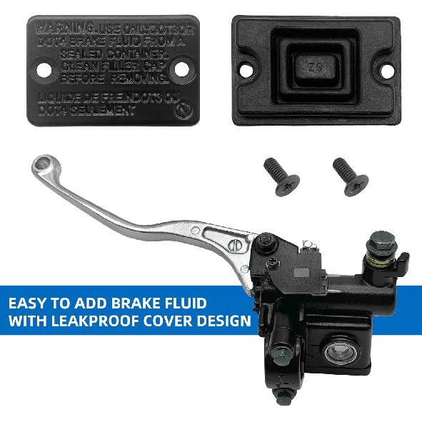 Front Right Brake Master Cylinder For Kawasaki Brute Force 650 750 4X4I KVF650 KVF750, Psiton Size 16Mm, OEM# 43015-0036 43015-0711