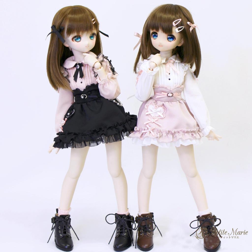 Scale BJD White Blouse and Pink 40cm BJD Doll Clothes [Petite Marie] 1/4 Miniskirt, Mass-Produced Skirt, (S-L Bust) Doll, [Petite Marie] [No.0210]