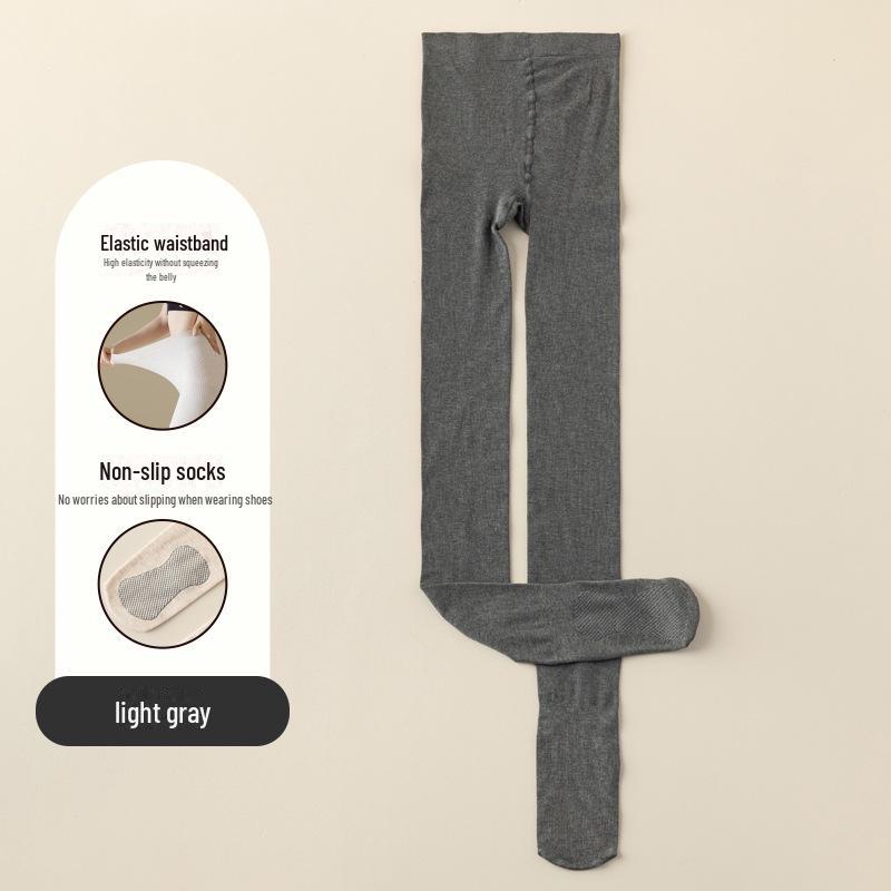 Beibige Women's Black Cotton Leggings - Winter-Ready, Bare Leg Effect, Thick Pantyhose