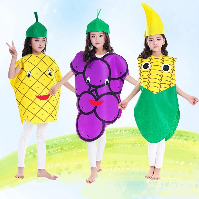 Kids Costumes Adorable Fruit & Vegetable Outfits for Boys & Girls - Strawberry Grape & Assorted Designs for Stage Performances