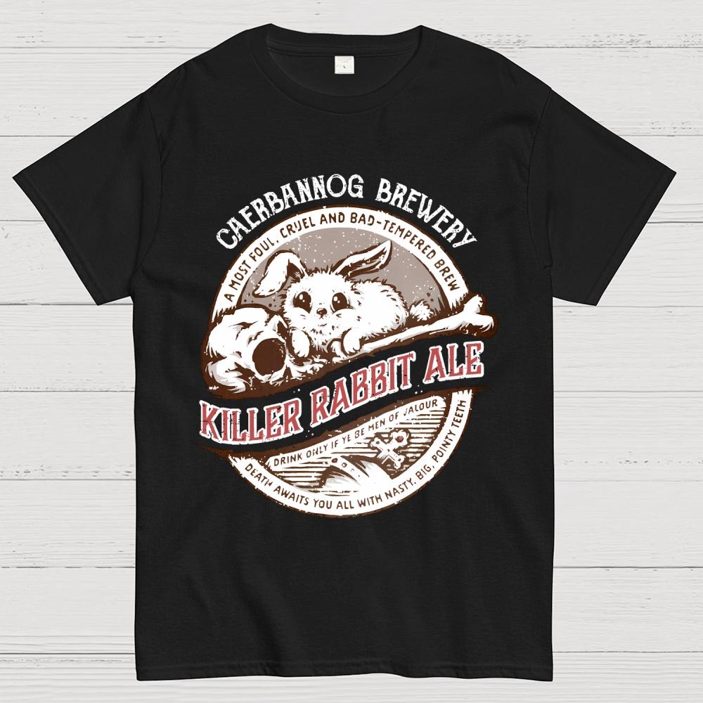 Killer Rabbit Ale Unisex 100% Cotton Summer Casual Cool Loose T-Shirt