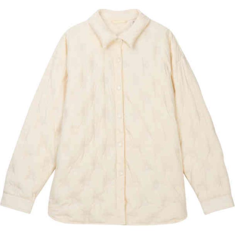 

Levis Простая Мода Универсальная Свободная Легкая Пуховая Куртка Женская верхняя одежда Молочно-белый 002QD-0001 M