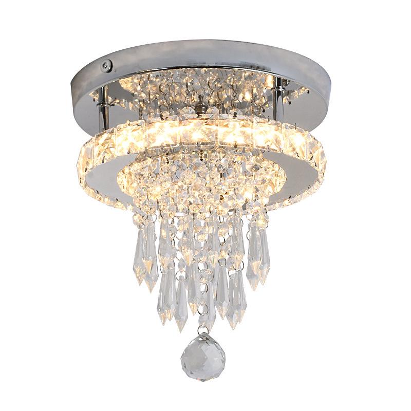 Cross-border Crystal LED Ceiling Light for Living Room, Bedroom, Hallway, Entrance, or Balcony