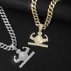 Money Bag Necklace Full of Diamonds European and American TEMU Hot Selling Hip-hop Pendant Street Clothing