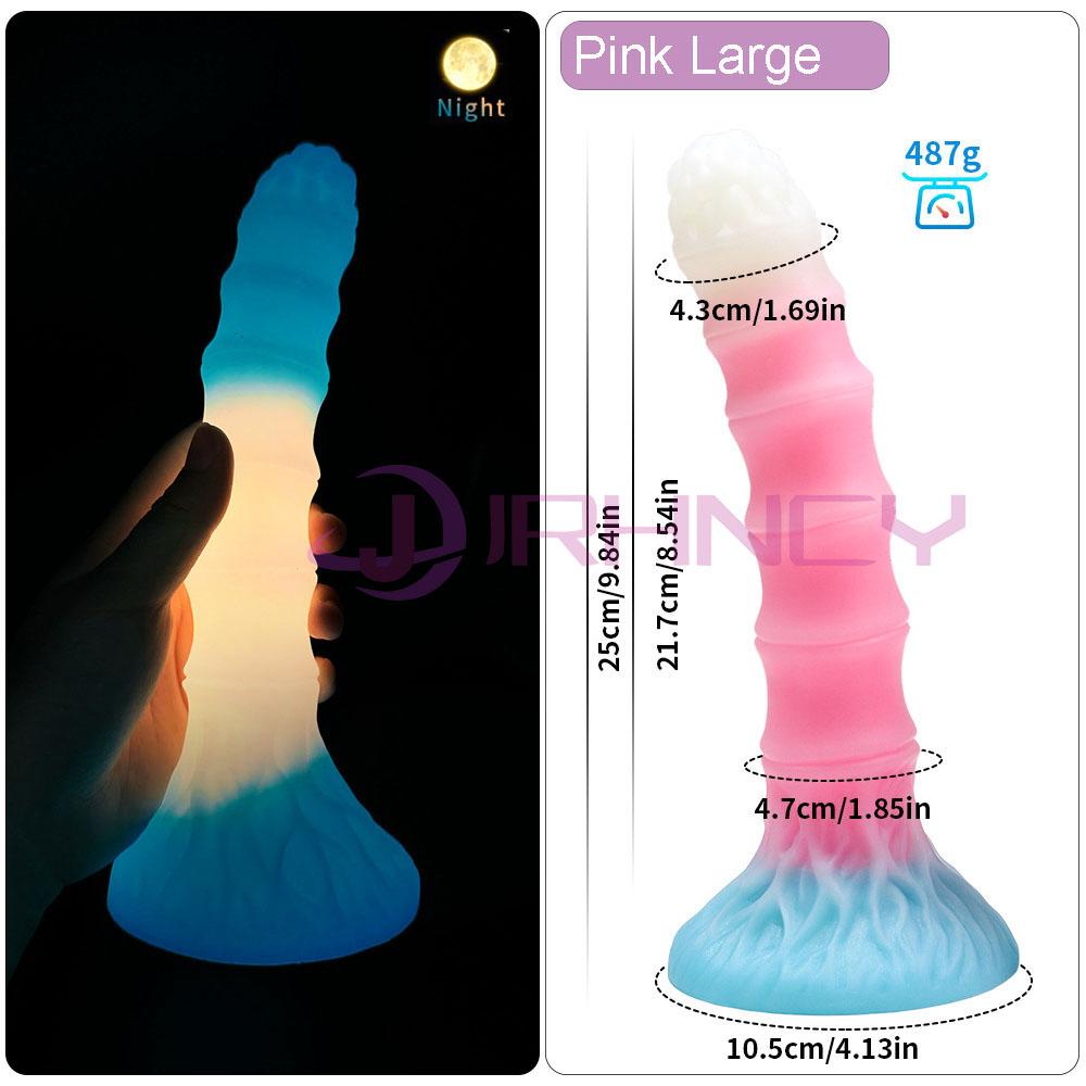 Luminous Anal Sex Toy S/M/L Anal Plug Bamboo Joint Soft Small Butt Plug Sex Toy for Women Men Prostate Massage Silicone Buttplug