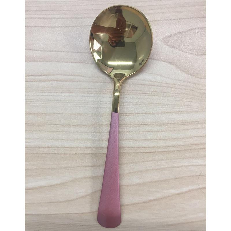 304 stainless steel spoon Douyin Internet celebrity spoon meal spoon creative spoon dessert eating Nordic