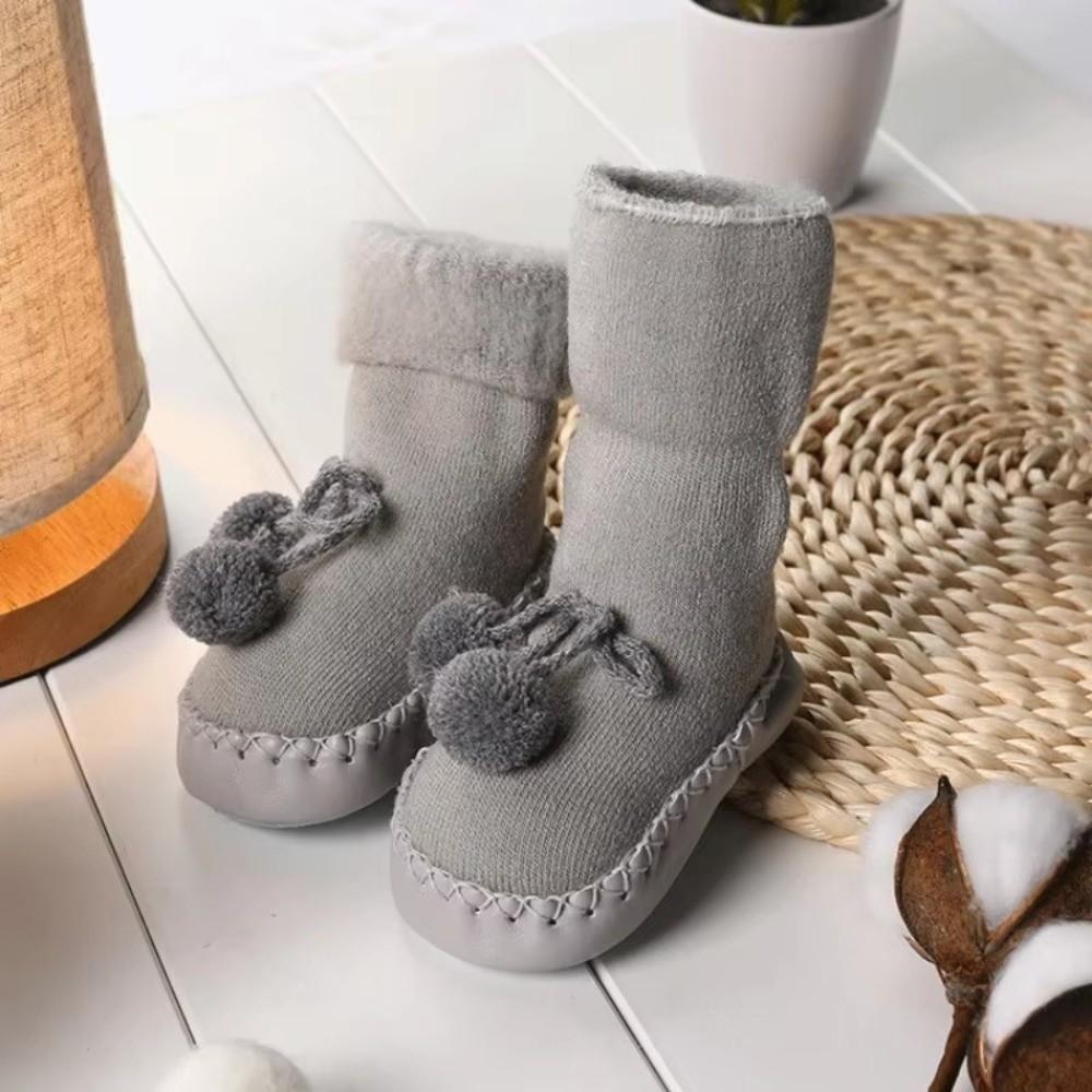 Thick Warm Floor Toddler Socks Plush Anti-Slip Socks New Newborn Baby Shoes Infant Girls Boys