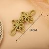 Chinese Style Handmade Woven Gold & Silver Thread Frog Buttons for Qipao Hanfu Tang Suit