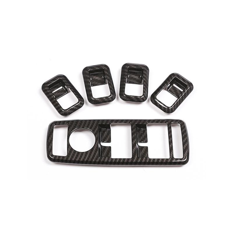 

Для Mercedes Benz ABCEG CLA GLK GLA GLE Class W204 G500 W212 W166 5 шт., автомобильная дверь, окно, стекло, крышка переключателя подъема Carbon texture