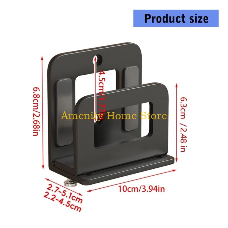 F26C Multifunctional Steel Wall Shelf For Router Storage Space Saving Design Drillless Installation Holds Multiple Devices