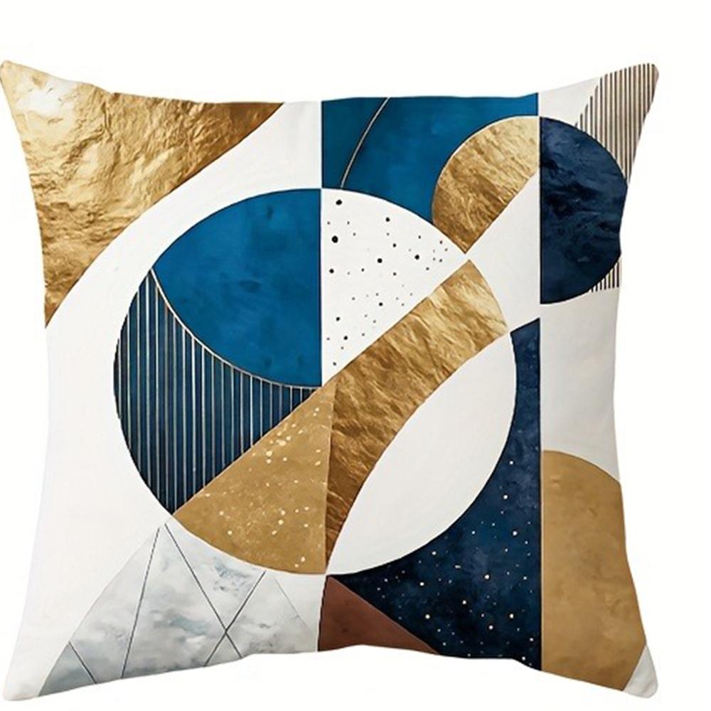 Modern Geometric Abstract Pillow CoversLiving Room Sofa Cushion Cover, Soft and Comfortable, Bedroom Room Decoration