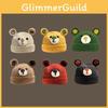 Niedliche Teddybär Wollmütze Damen Herbst Winter Saison Cartoon Strickmütze Trendig