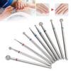9pcs Nail Drill Bits Emery Nail Polishing Grinding Sanding Head Manicure Milling Cutter Bit