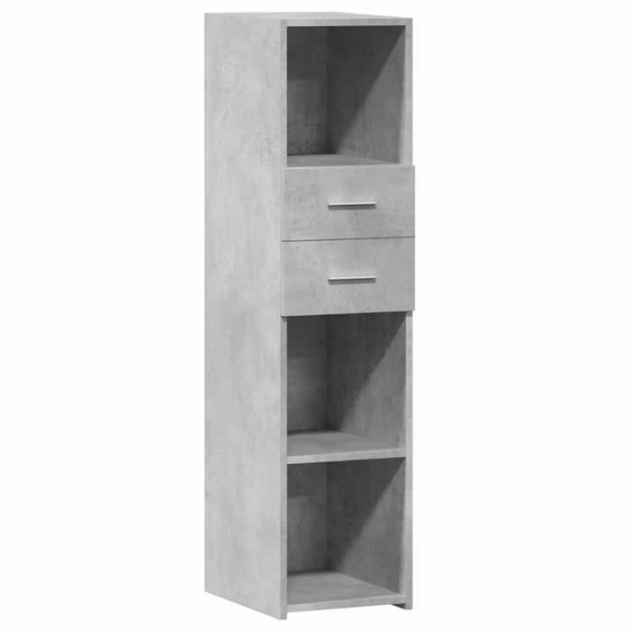 VidaXL Highboard Concrete Grey 30x42.5x124 Cm Engineered Wood, Sideboard, Cupboard, Side Cabinet, Cabinet, Cabinet of 846155