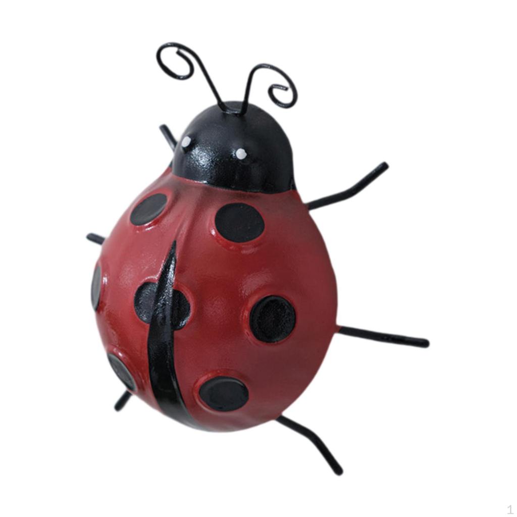 Adorable Ladybug Metal Wall Art for Home and Garden