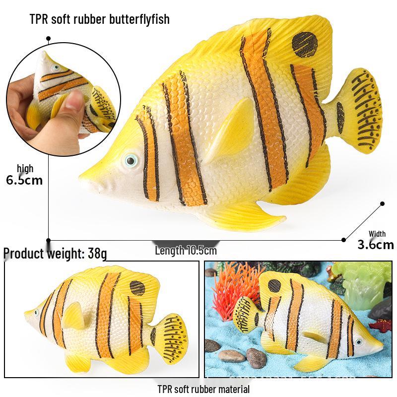 Soft Rubber Marine Animal Stress Relief Toys: Pufferfish, Octopus, Crab, Dunkleosteus Squeeze Models
