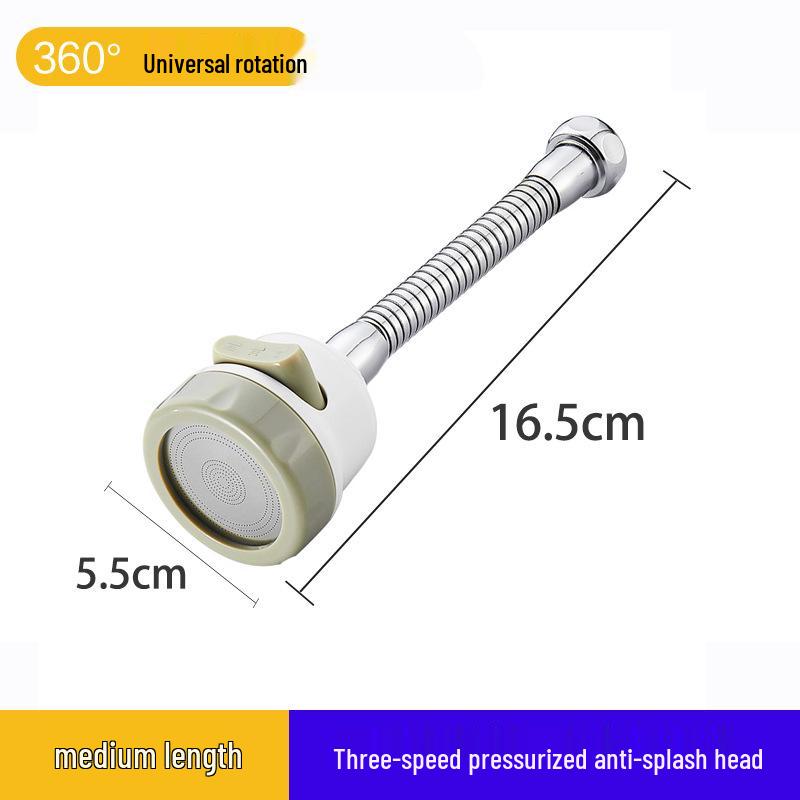 Universal Kitchen Faucet Swivel Extension: Splash-Proof Sink Booster & Water Purifier