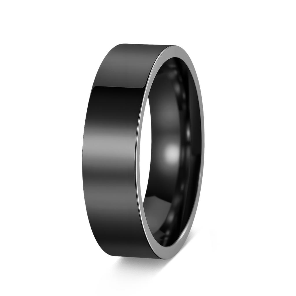 Minimalistischer Modeschmuck Edelstahl Partnerringe Poliertes Band 4mm 6mm 8mm Größen