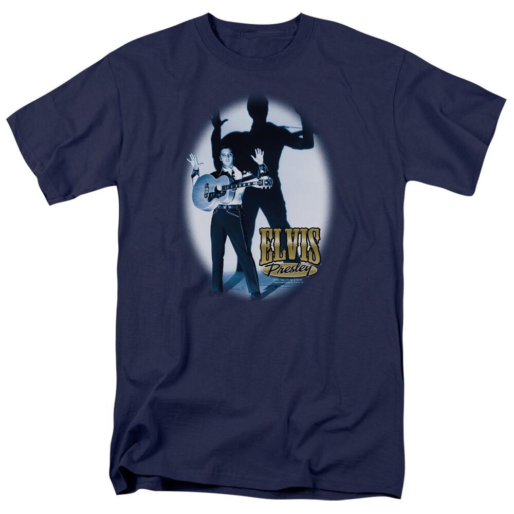 

26 Elvis Presley Hands Up T Shirt Mens Licensed The King Tee Navy Unisex T-Shirt XXXXL