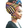 African Print Women Head Bandana Cotton With Matching earring Balaclava Headscarf Bandana Mujer Headband Set Hair Accessories