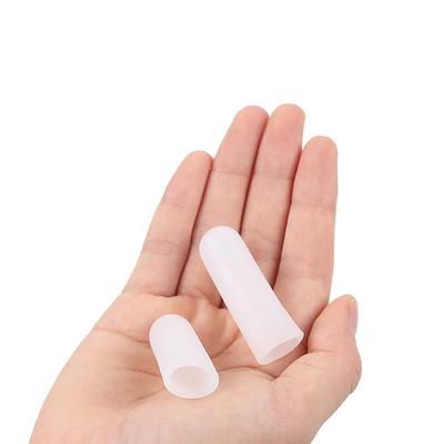 4Pcs Silicone Toe Tube Finger Protector Sleeve High Temperature Resistant Hamburger Pizza Food Anti-Slip Finger Cover