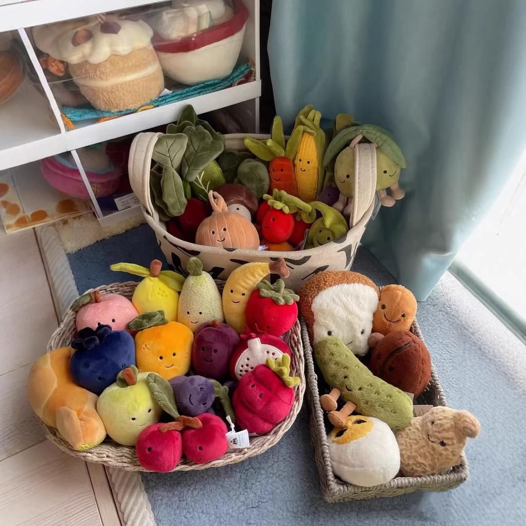 Plush doll pendants, vegetable, food and fruit figure pendants, small gifts