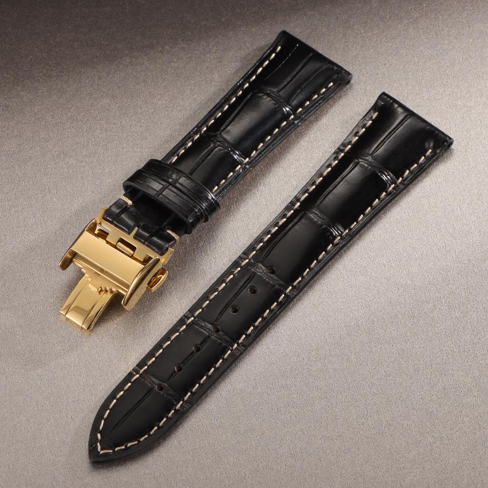 Watchband 18mm 19mm 20mm 21mm 22mm Men Women Cowhide Strap for Longines Butterfly Clasp Universal Watch Band Watch Accessories