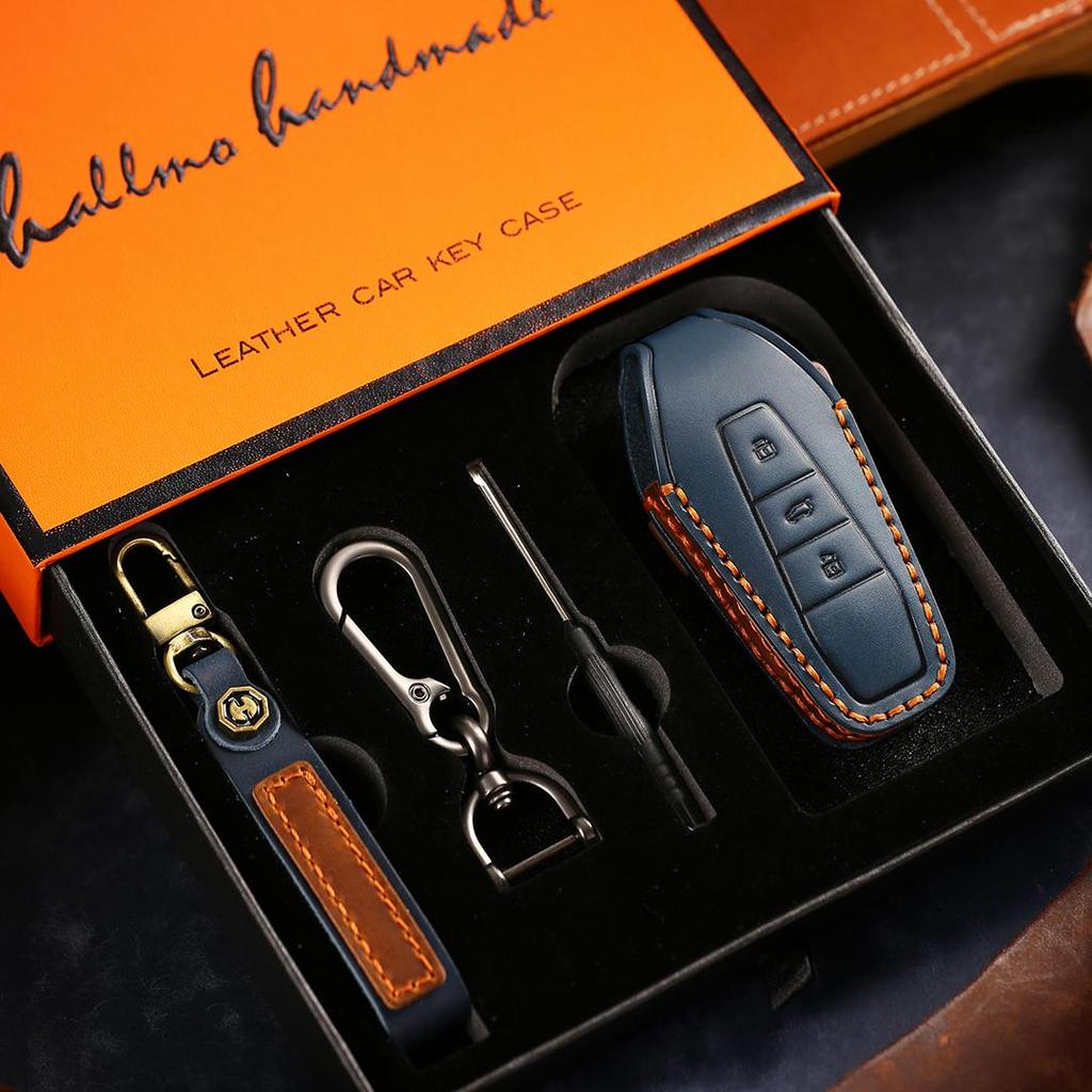 Suitable for  Chery ICAR  Handmade Cowhide High-End Car Key Cover