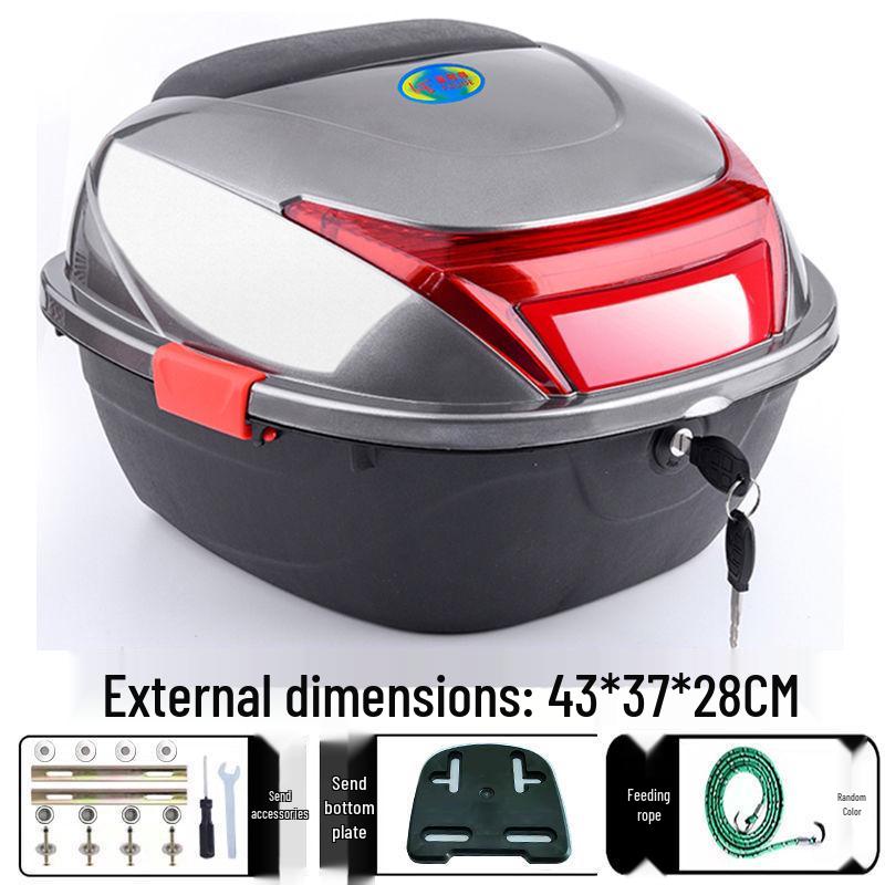 Universal Electric Vehicle Trunk & Storage Box for Motorcycles and Scooters